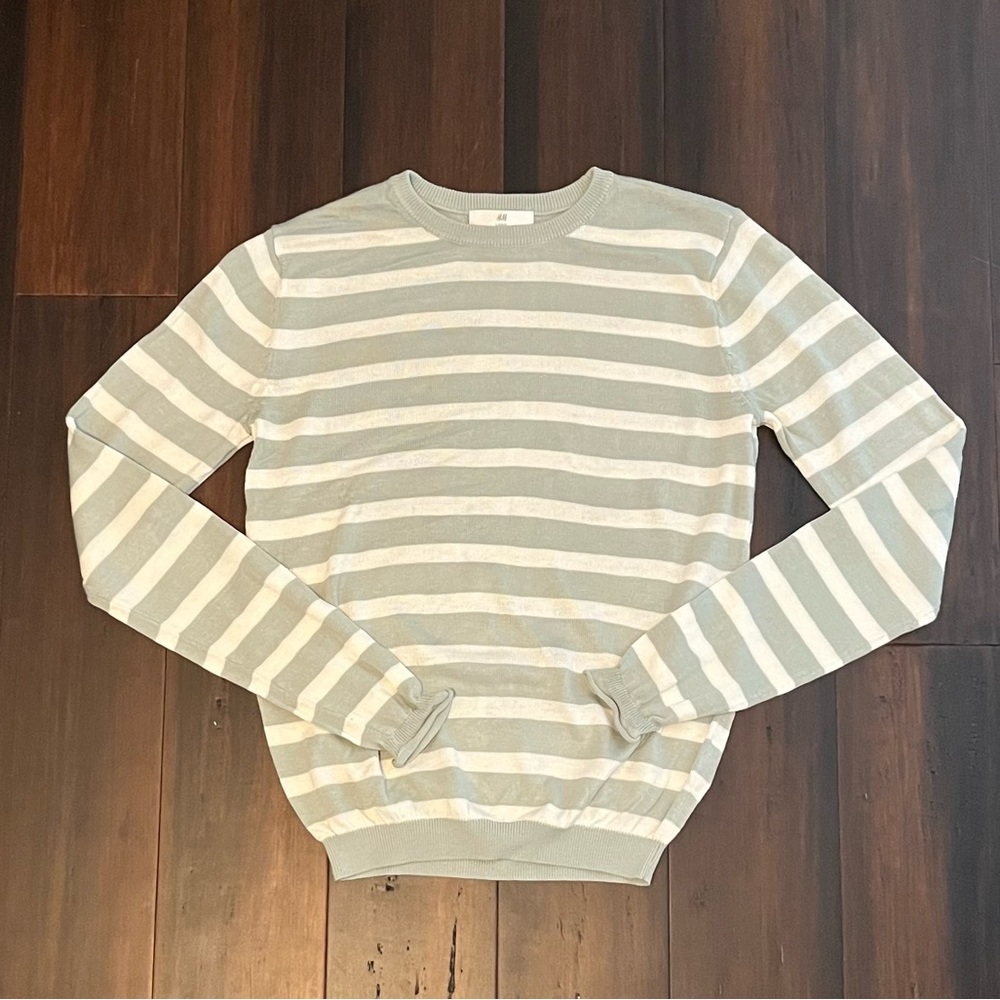 H&M Soft Striped Sweatshirt